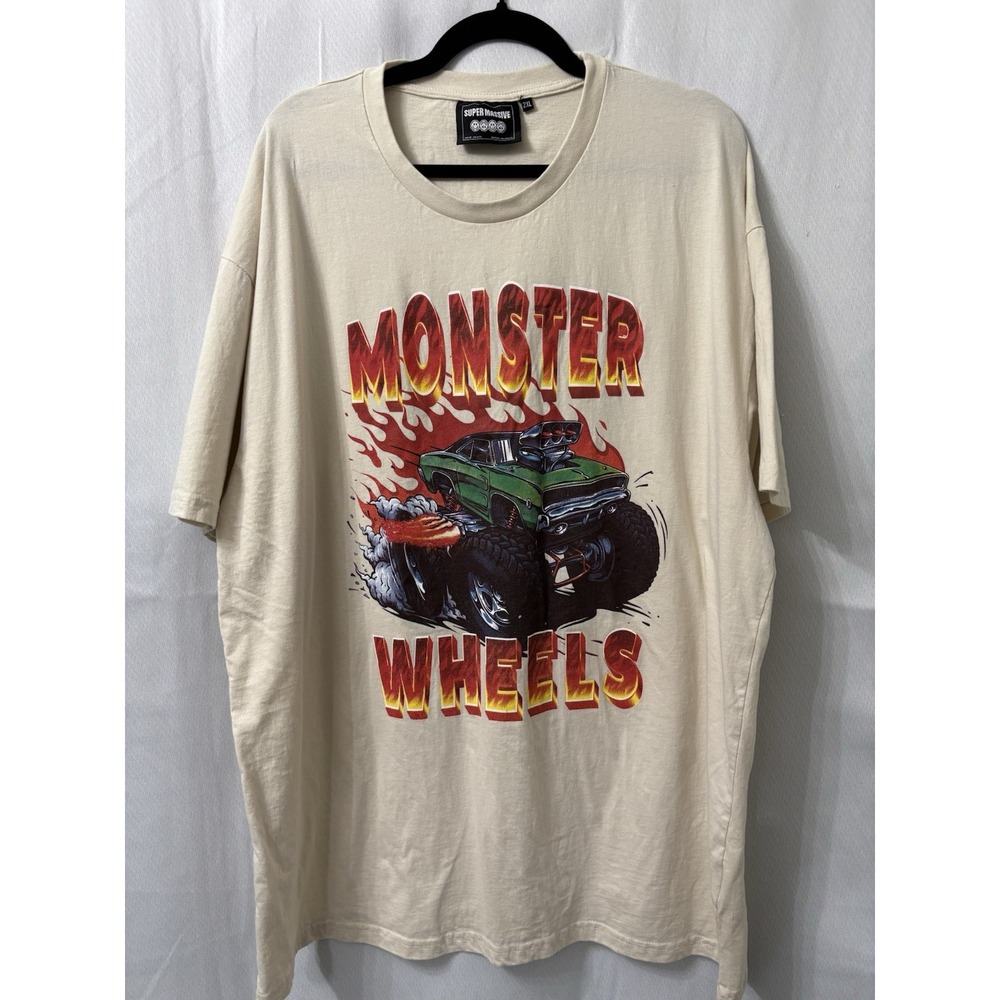 Super Massive T Shirt Size 2XL Monster Wheels Graphic‎ Print Short Sleeve